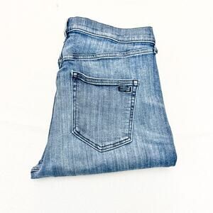 AYR The Bomb Pop Raw Hem Flare Faded Denim Jeans Size 33 L